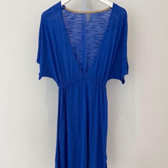 VITAMIN A BLUE BEACH COVER-UP DRESS SIZE SMALL NWOTS! - Picture 4 of 16